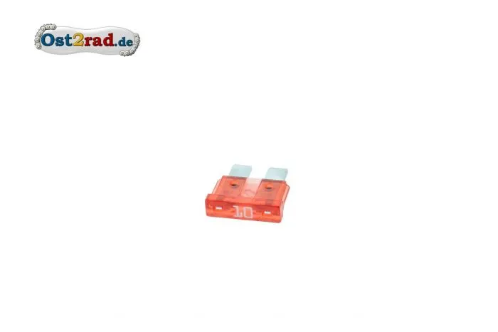 Flachstecksicherung Standard 10A ROT