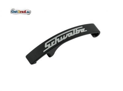 Flaschenöffner mit Lasergravur Schwalbe - schwarz eloxiert