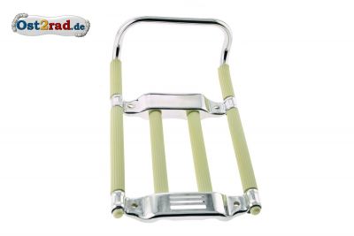 Gepäckträger verchromt SIMSON Schwalbe, Spatz, Star beige