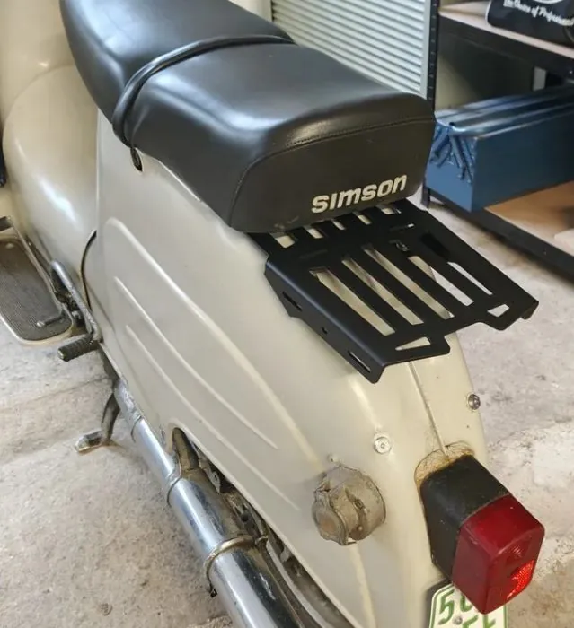 Gepäckträger Custom TAIL schwarz SIMSON Schwalbe