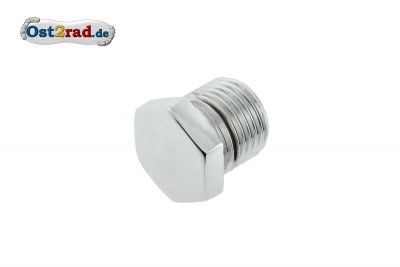 Thread stopper for the suspension unit attachment MZ ES250 / 1/2 hexagonals chromium-plates