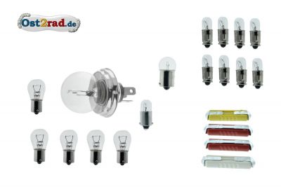 Birnensatz, Glühlampen Bilux 12V für MZ TS ETZ