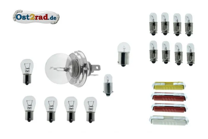 Birnensatz, Glühlampen Bilux 12V für MZ TS ETZ