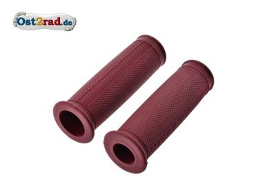 Caoutchoucs rouge Bordeaux poignées de guidon IWL AWO BK350 EMW BMW 1ère qualité