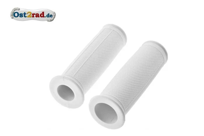 Griffgummis ballig Weiß für MZ RT125 ES 125 150 175 250 1.Qualität