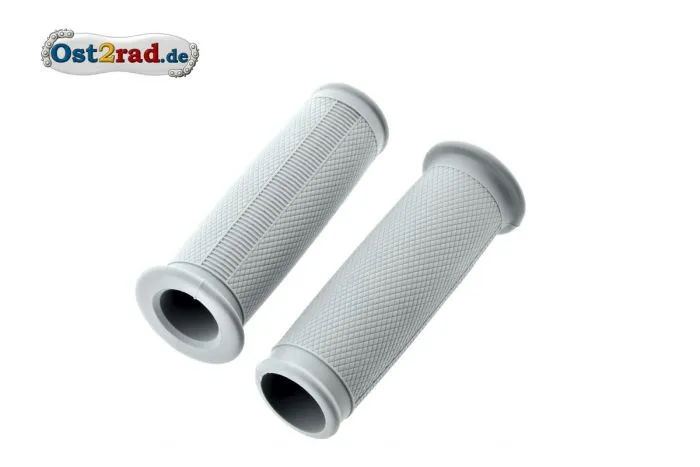 Lenkergriffgummi - Set für SIMSON SR1 SR2 KR50 Spatz ballig, grau, Standartqualität