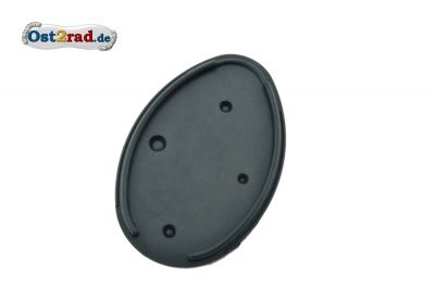 Rubber base oval taillight