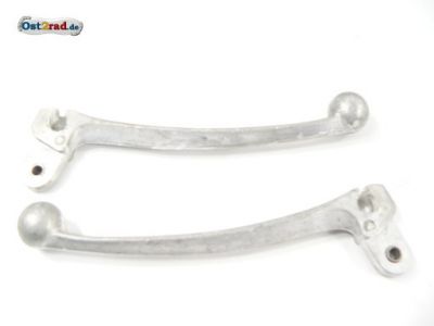 Handhebelset Jawa Pionier, Mustang aus Aluminium mit Kugel
