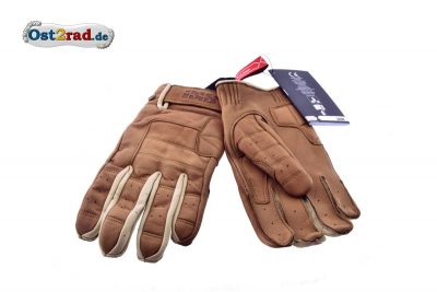Gants IXS Cruiser cuir véritable brun - différentes tailles