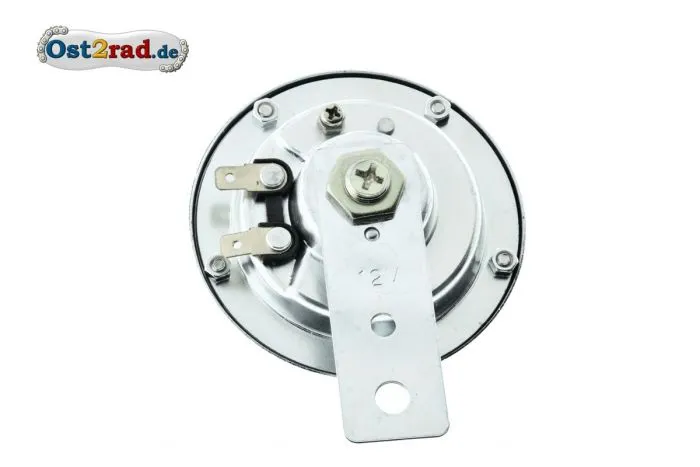 Hupe chrom für MZ AWO IWL JAWA 12V 90mm, Oldtimer