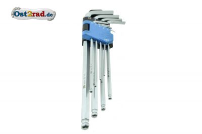 Hex key set 1.5 to 10 Projahn