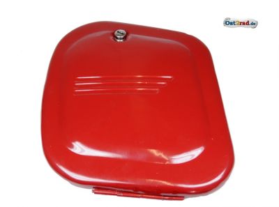 Batteriekasten Jawa CZ 125 - 350 neu rot, Bolzenverschluss