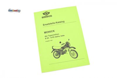 Ersatzteilkatalog SIMSON S53 S83 alpha beta Ausgabe 1994