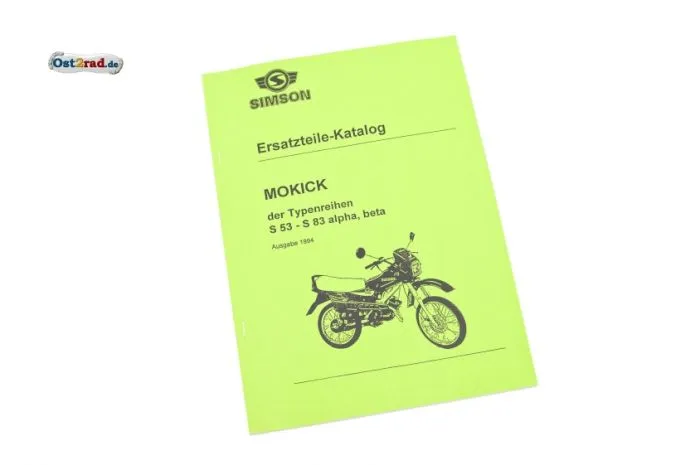 Ersatzteilkatalog SIMSON S53 S83 alpha beta Ausgabe 1994