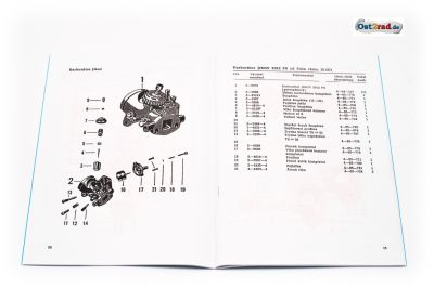 Ersatzteilkatalog Jawa Moped Stadion Typ S22 tschechisch
