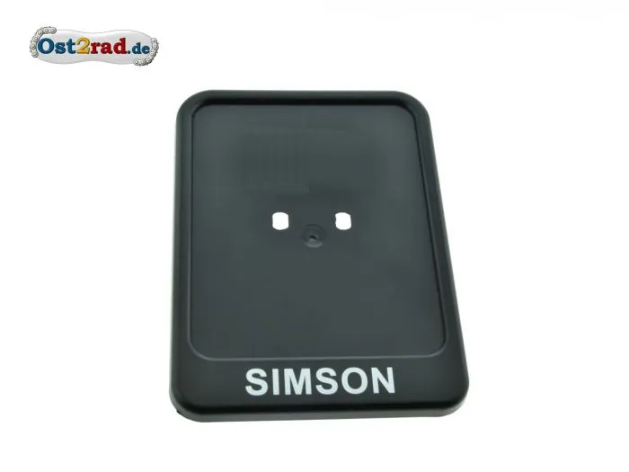 Kennzeichenhalter mit Simson Aufdruck