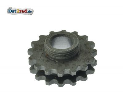 Kettenrad auf Kurbelwelle 20mm Duplex passend für MZ TS 125 150