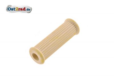 Caoutchouc de kick starter BEIGE pour AWO EMW BMW, ancienne forme nervurée longitudinalement, 80mm