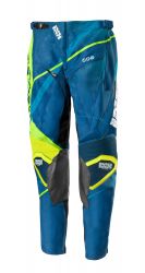 Kinder-Cross Hose IXS Hurricane blau-fluo gelb