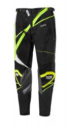 Kinder-Cross Hose IXS Hurricane schwarz-weiss-fluo gelb