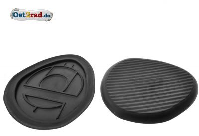 Knee cushions tank rubber pair suitably for MZ TS250