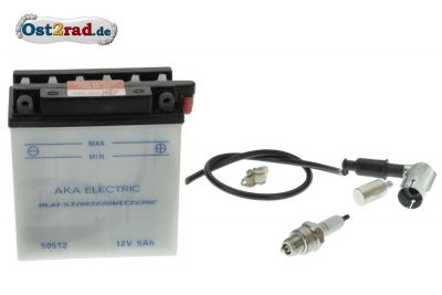 Kit complet batterie 12V 5A pour Simson (prix plus consigne batterie 7,50 €)