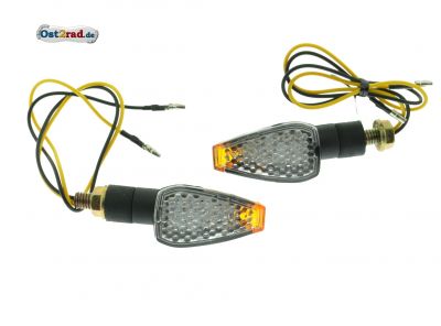 LED Blinker Paar KLAR M8, 12V für Simson S50 S51 E-geprüft