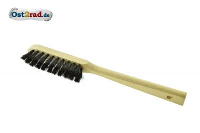 Brosse de nettoyage pour moulures avec manche en bois Moto Cyclomoteur 2,5x12,5cm