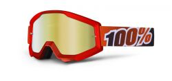 MX Brille Crossbrille rot-orange verspiegelt