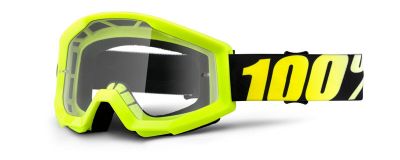 MX Brille Crosshelm neon gelb