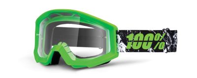 MX Brille Crosshelm neon grün