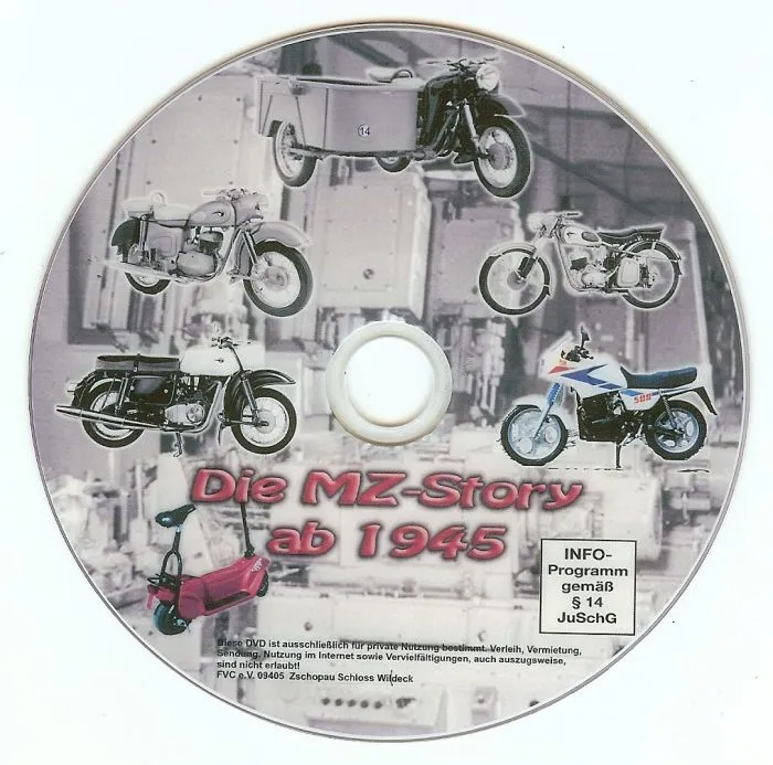 DVD Motorradbau in Zschopau ab 1945 2.Teil MZ