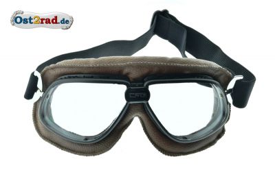 Brille Oldtimer Motorrad Motorradbrille OldStyle BRAUN AWO RT BK350