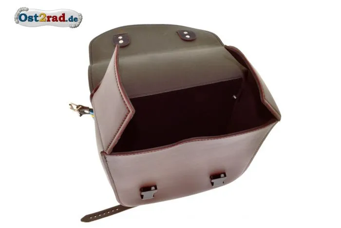 Oldtimer-Tasche BRAUN für Seitengepäckträger für Simson, MZ, universal
