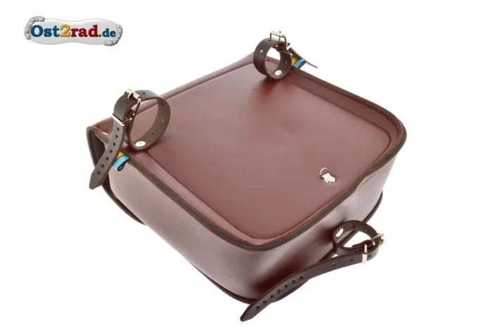 Oldtimer-Tasche BRAUN für Seitengepäckträger für Simson, MZ, universal
