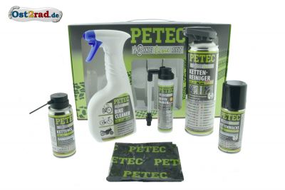 Petec Bike Line Pflegeset mit Schlauchschal
