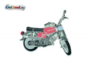 Pin Simson S51 Enduro rot