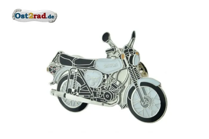 Pin Simson S51 weiß