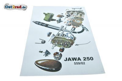 Poster moteur JAWA 250 559