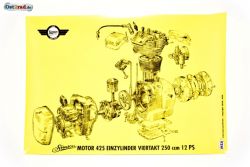 Poster Motor SIMSON AWO -T 425 12PS