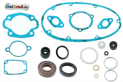 Kit d'étanchéité moteur professionnel avec joints SPI JAWA 175 Plastasit bleu