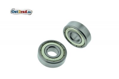 Ball bearing pair for wheels Jawa Mustang 6201 2Z C3, SNH