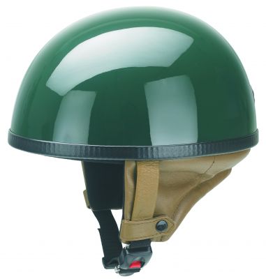 Helm Oldtimer Halbschale dunkelgrün