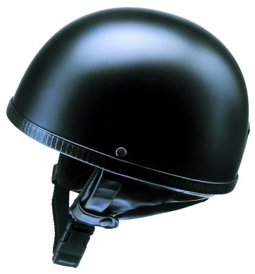 Helm Oldtimer Halbschale mattschwarz