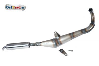 Rennauspuff RESO C32 Sport mit Kugelflanschanschluß + Ø32mm-Krümmer