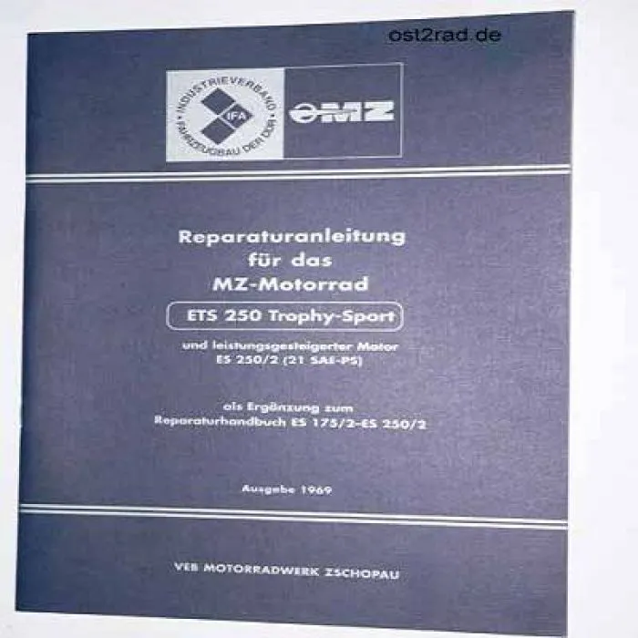 Reparaturanleitung passend für MZ ETS 250