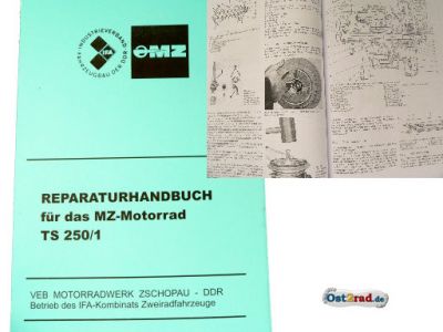 Reparaturhandbuch passend für MZ TS 250/1 Kurzfassung