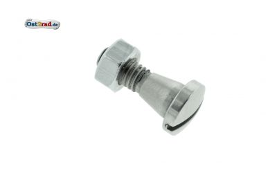 Gelenkschraube konisch M6 CHROM mit Mutter BK350 ES250 RT125 AWO EMW