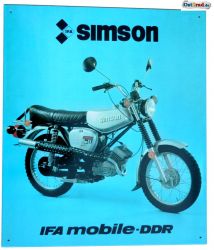 Blechschild SIMSON S51 Enduro