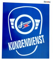 Blechschild SIMSON Kundendienst